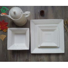 5шт использование отеля керамическая белая квадратная домашняя посуда
